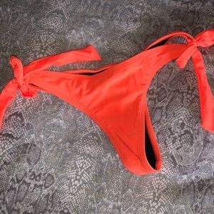 Extra cheeky thong bikini bottom in orange